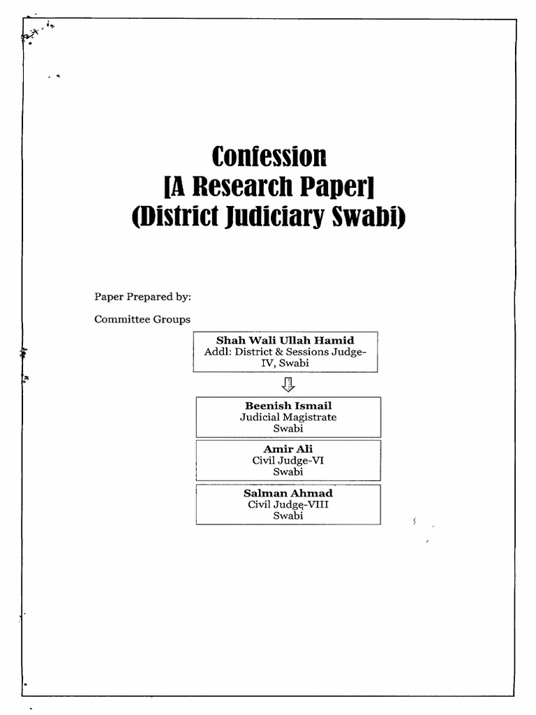 Confession Reserch Papers | PDF