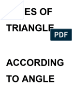 Types of Triangle