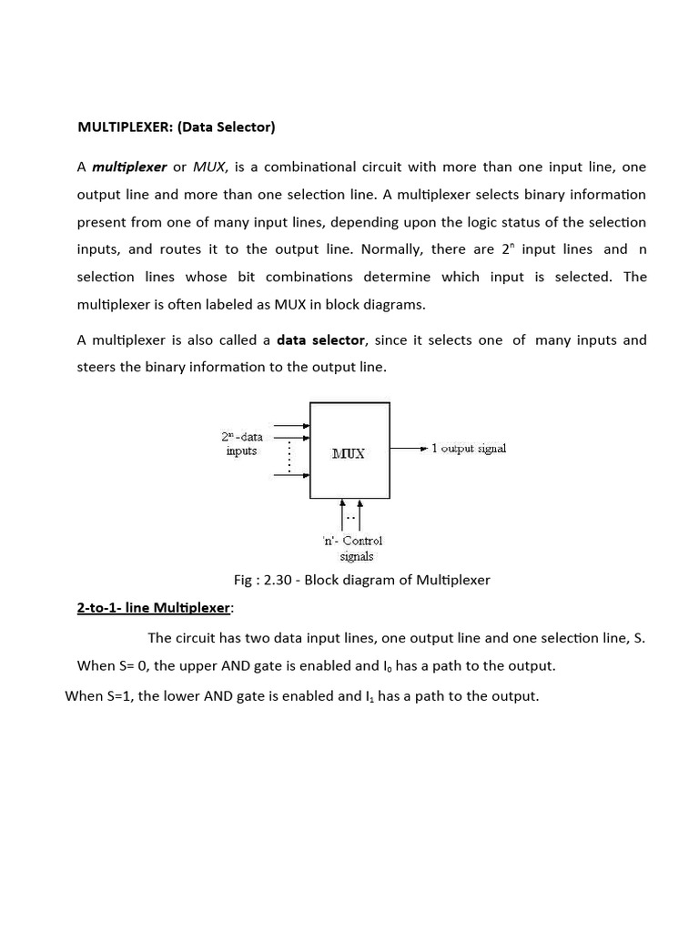 Multiplexer Guide for Engineers | PDF