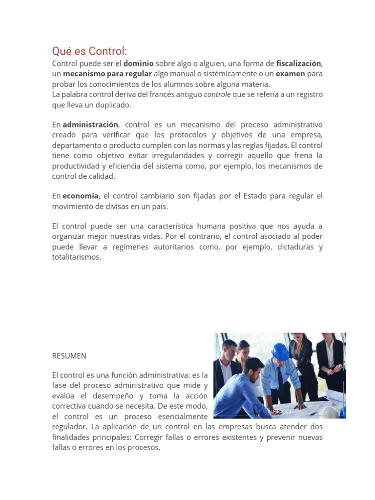 Qué es Control PDF