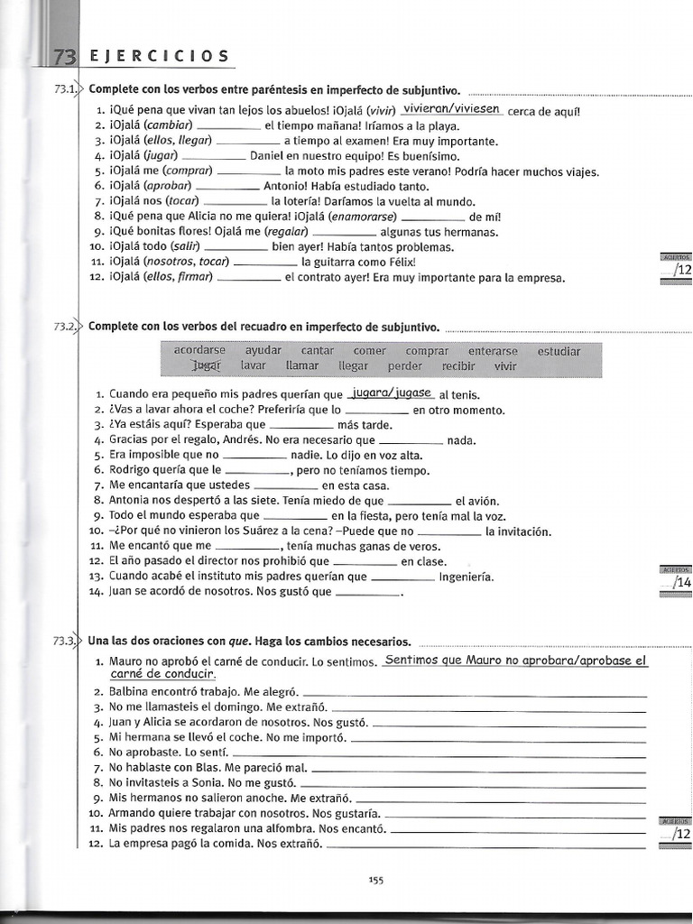 Imperfecto de Subjuntivo | PDF