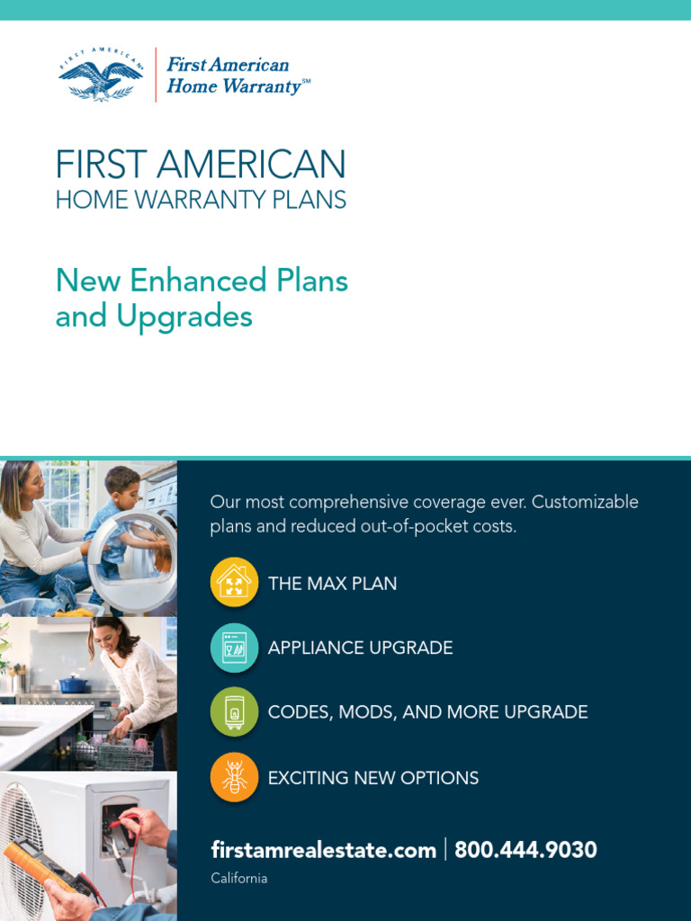 First American Home Warranty Brochure PDF