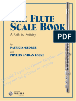 Flute Scale Book Sample Pages From Presser