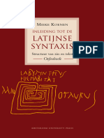 Latijnse Syntaxis: Oefenboek