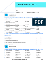 Progress Test - Unit 3