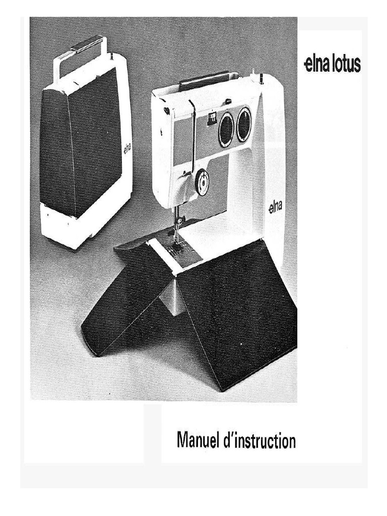 Notice ELNA Lotus SP PDF