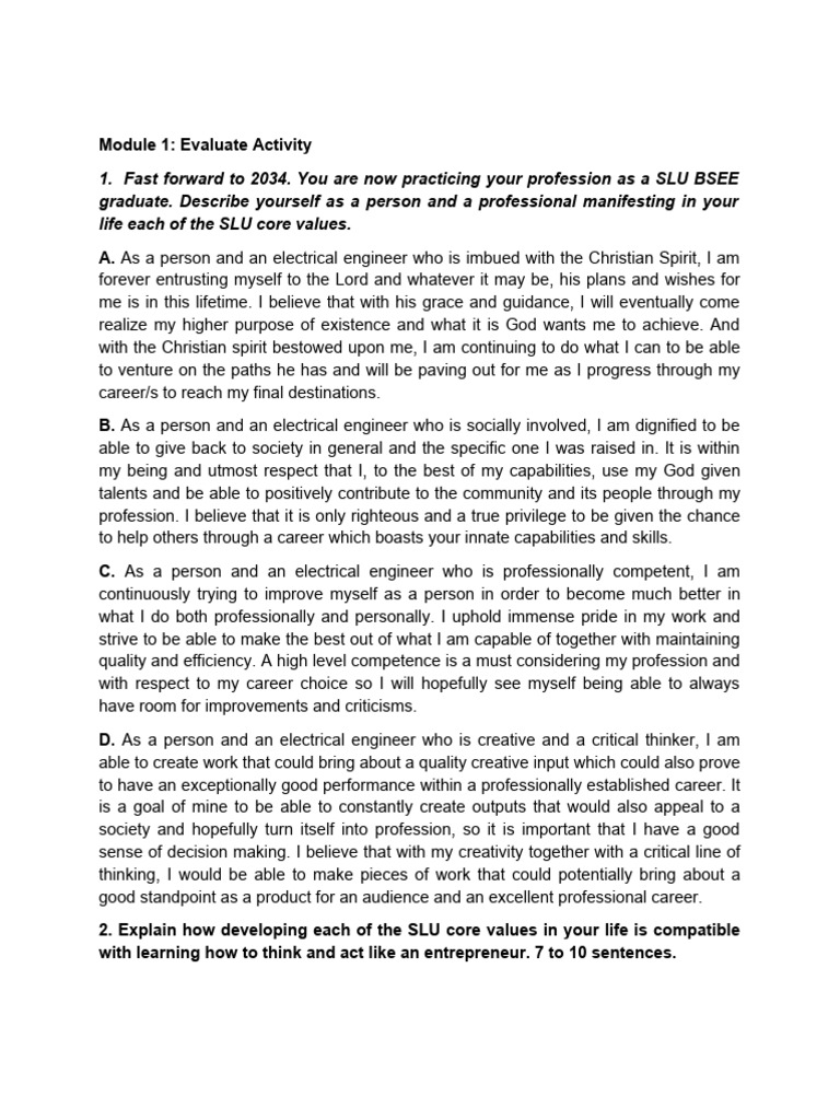Gabin module 1 evaluate pdf