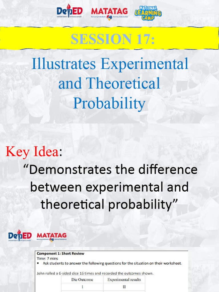 Experimental vs Theoretical Probability | PDF