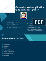 Resume Generator Web Application Using Speech Recognition