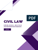 2023 Omnibus Notes - Civil Law