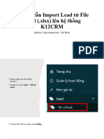 Hướng Dẫn Import Lead Từ File Excel k12CRM
