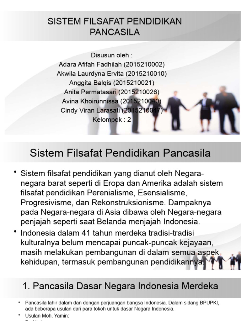 Filsafat Pendidikan Pancasila di Indonesia | PDF