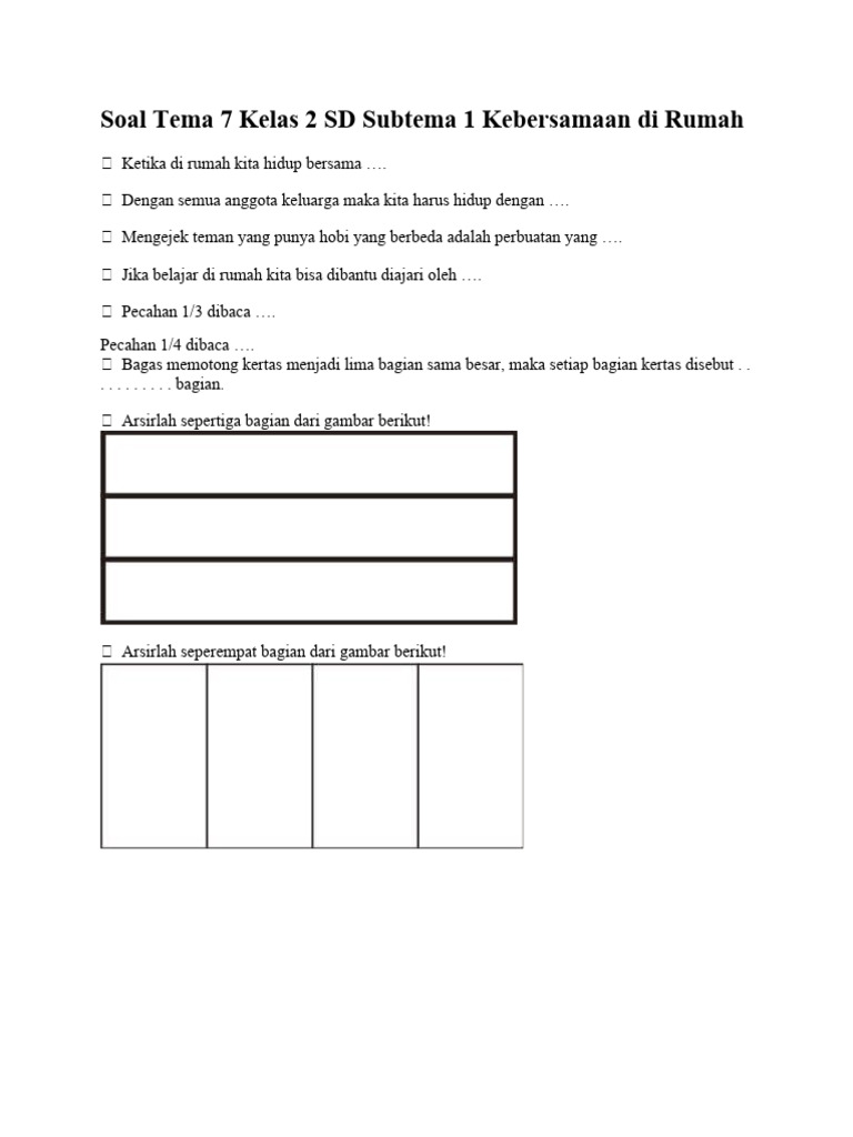 Menguasai Tema 7 Kelas 2 SD/MI: Panduan Lengkap Mengunduh Soal Latihan Berkualitas