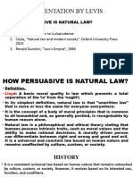 Persuasiveness of Natural Law