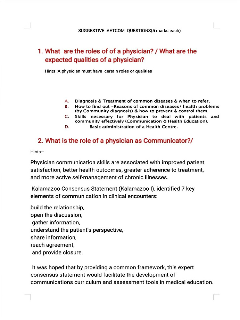 Aetcom Questions and Answers | PDF