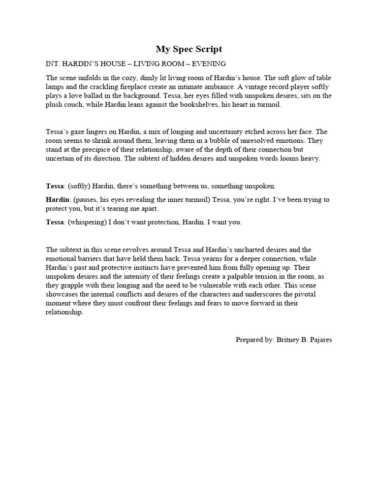 My Spec Script PDF