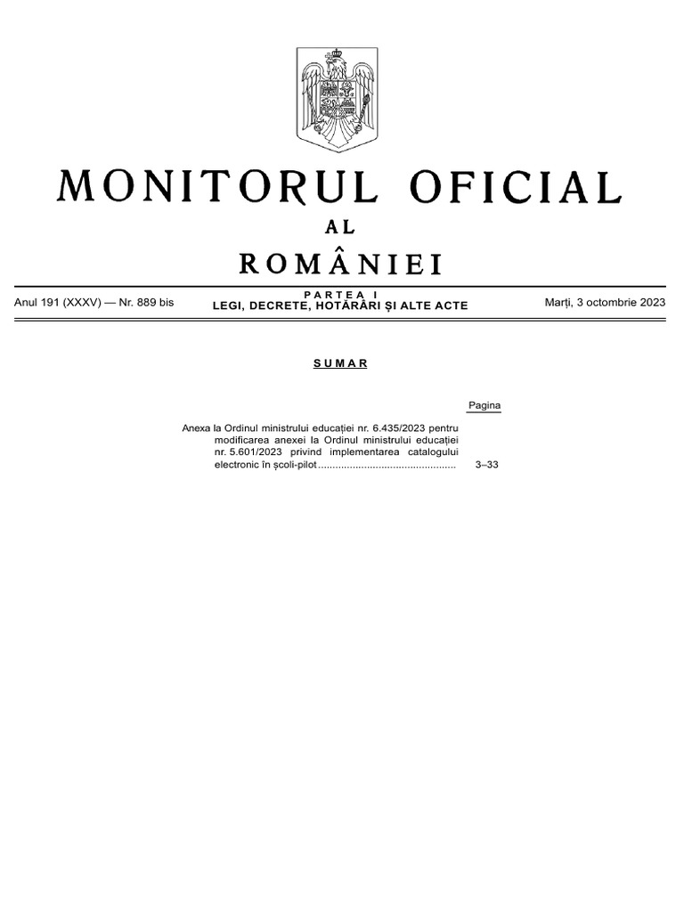 Lista Scoli Pilot Catalog Electronic An Scolar 2023 2024 | PDF