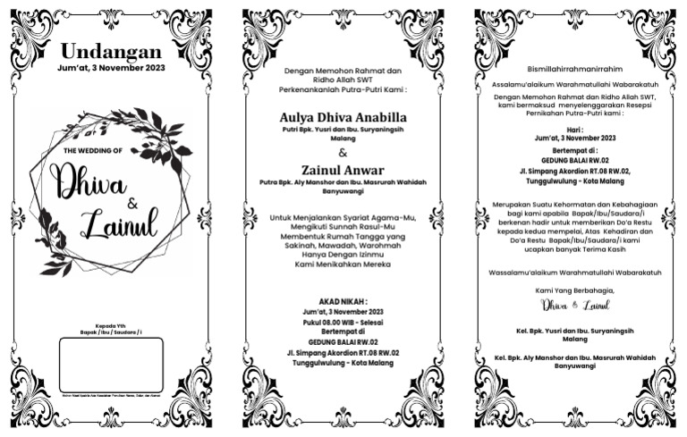 Undangan Kampung | PDF