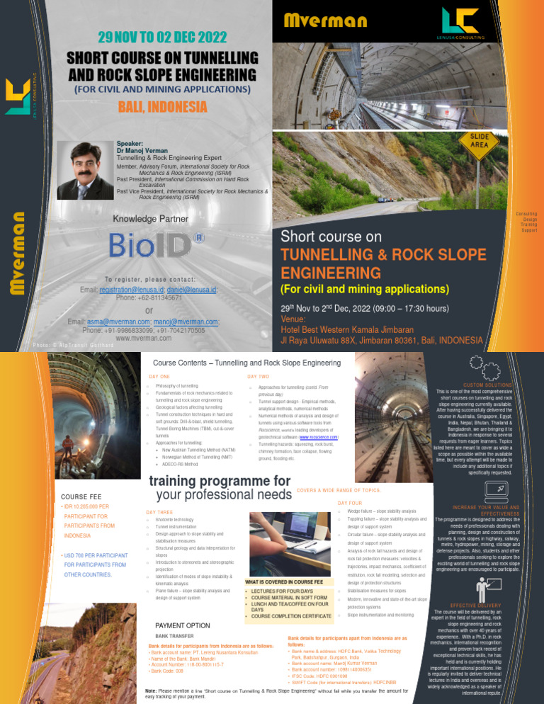 Tunneling Rock Slope Engineering For Civil Mining Applications