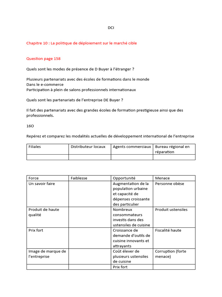 DCI 2ème Année | PDF