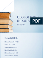 GEOPOLITIK Di INDONESIA Kelompok 6