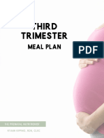3rd Trimester Meal Plan