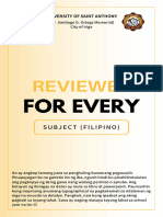 Reviewer For Filipino (10th)