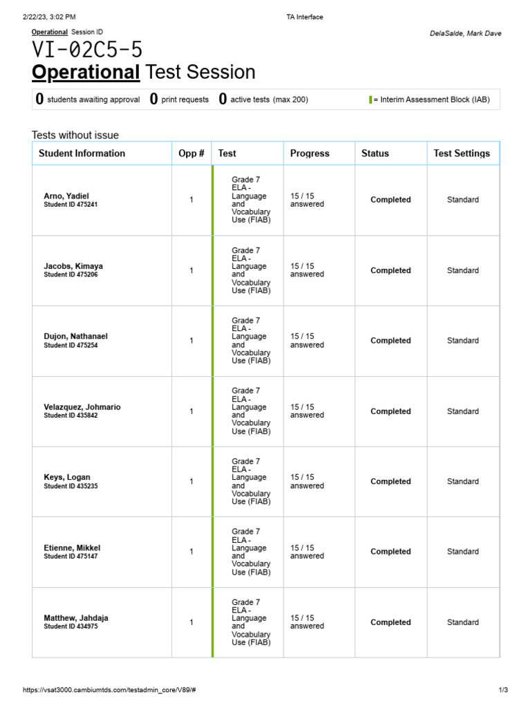6th Period Class Interim Assessment Pdf