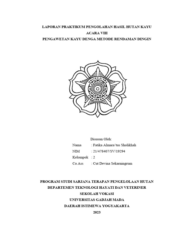 Pengawetan Kayu Metode Rendaman Dingin | PDF