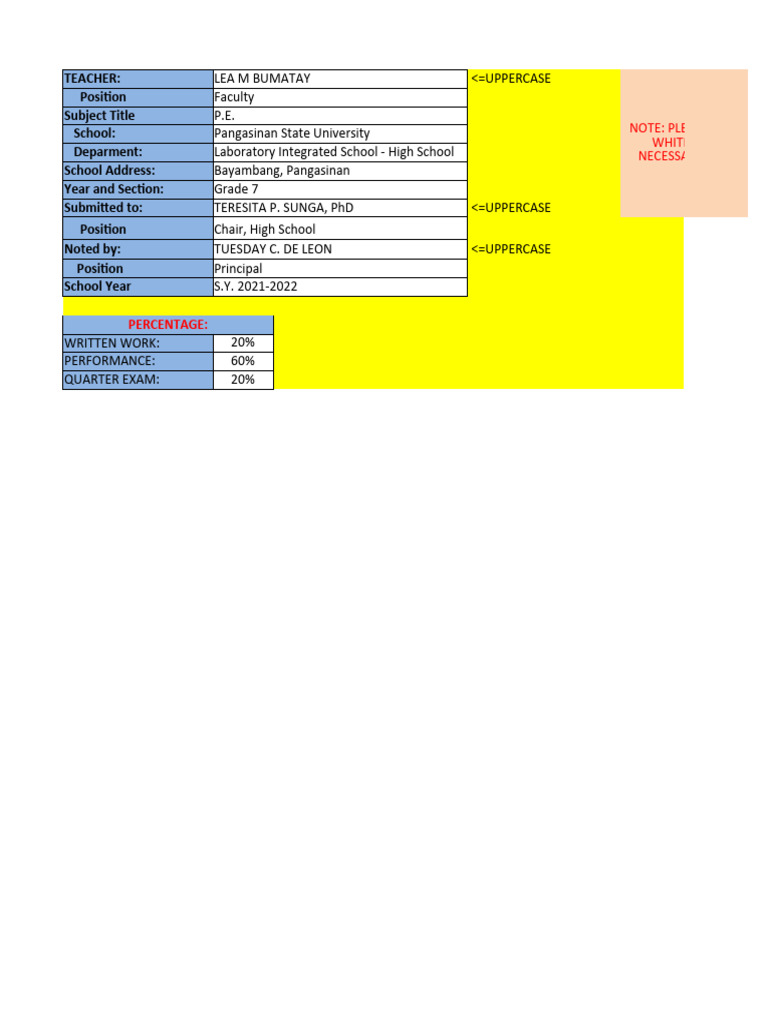 Grade 7 JHS PE | PDF