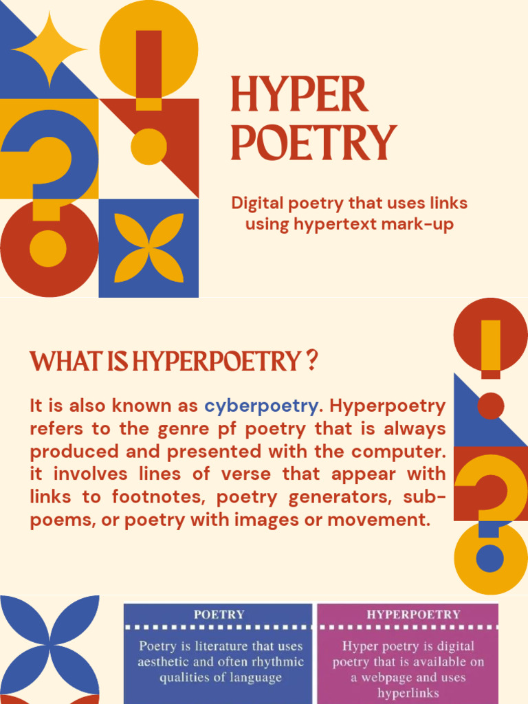 Exploring Hyperpoetry and Digital Links | PDF