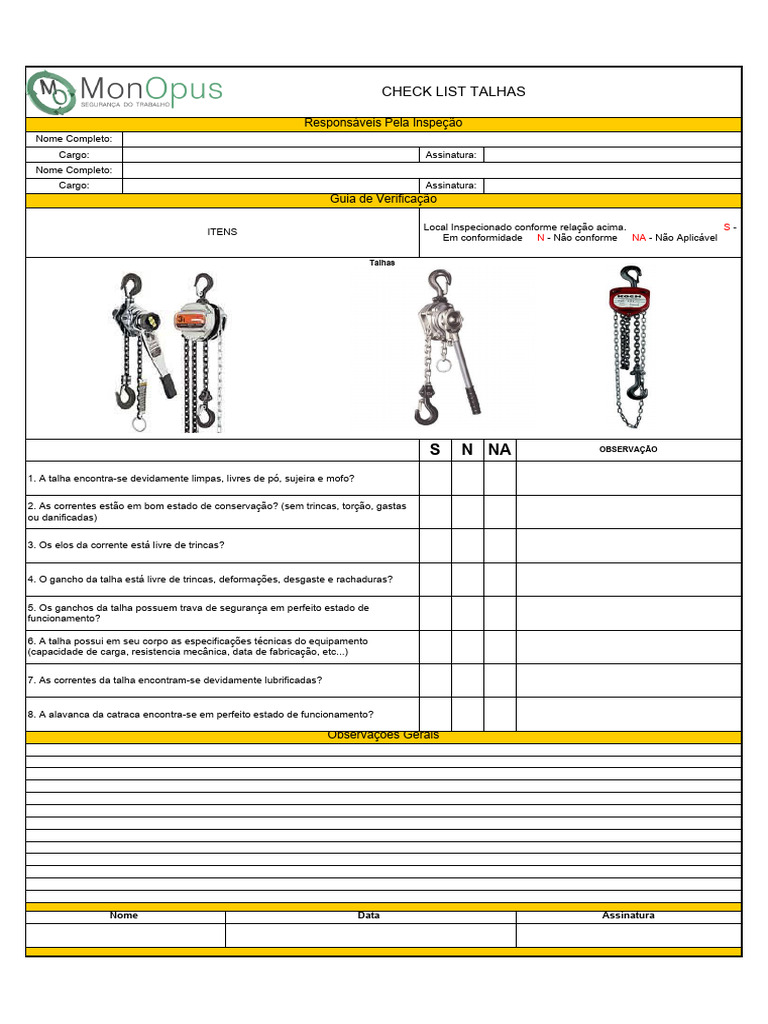 Check+List Talhas | PDF