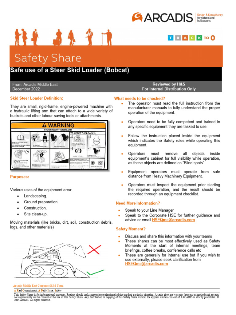 Safety Share - Skid Steer Loader Bob Cat | PDF
