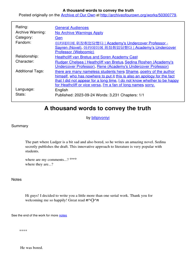 A thousand words to pdf