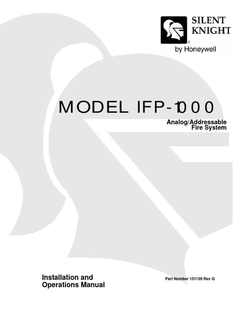 Silent Knight IFP 1000 Manual PDF