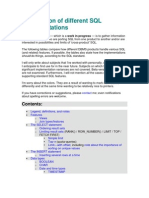 Comparison of Different SQL Implementations 1