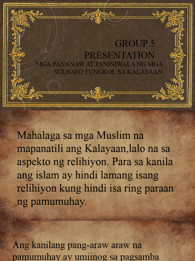 Group 5 Presentation | PDF