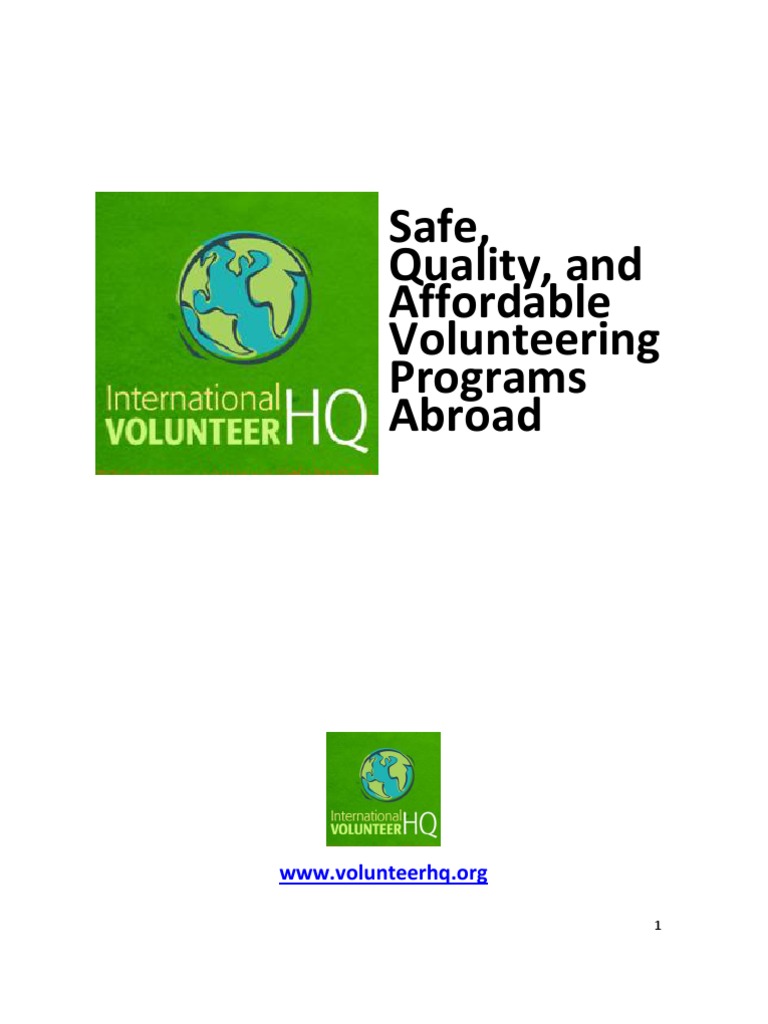 Volunteer Abroad Programs Guide | PDF | Cambodia | Volunteering
