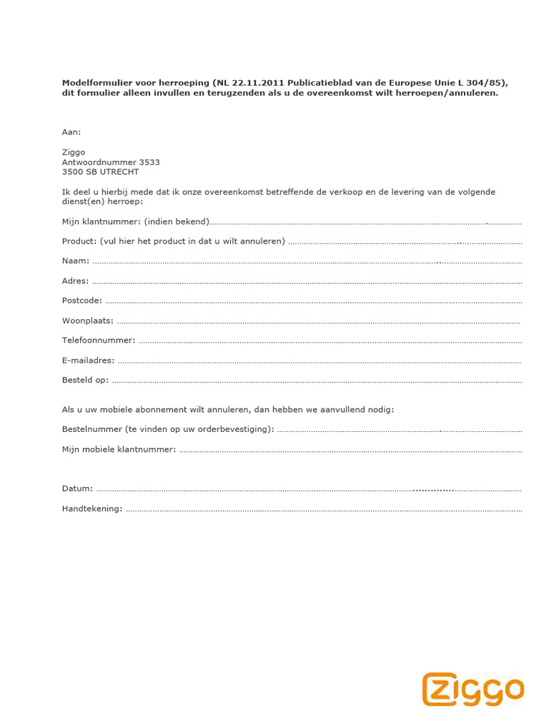 Model herroeping formulier pdf