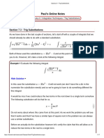 Calculus II - Trig Substitutions