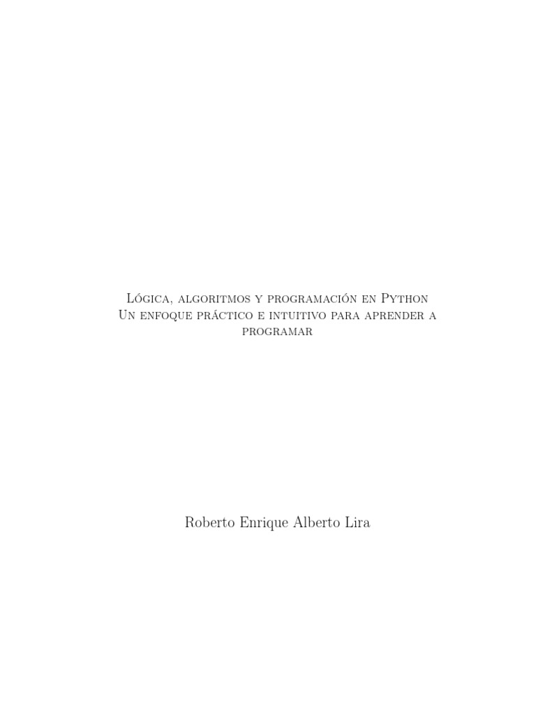 Lógica y Algoritmos en Python | PDF | Proposición | Conjunto (Matemáticas)