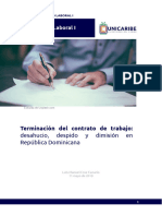 Unidad 3 Recurso 2 Terminación Del Contrato de Trabajo Desahucio, Despido y Dimisión en República Dominicana 202