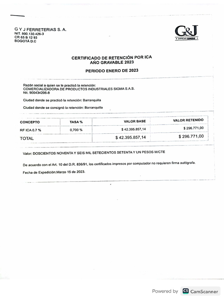 Certificados Ica | PDF