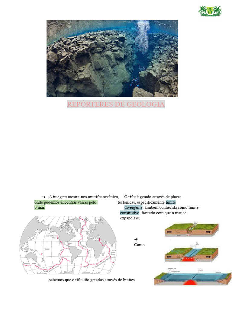 O que é um rifte oceânico? | PDF
