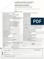 Formulario único de trámite San Marcos 