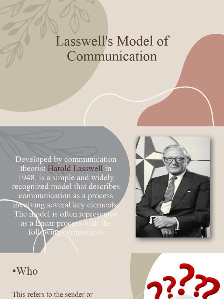Lasswells model of communication oral communiation humms pdf
