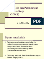 Ergonomi Perancangan Sistem Kerja 1 Pertemuan 9