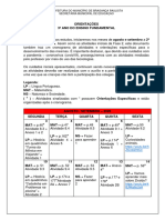 3º ANO - Calendário e Orientações AGO 2020