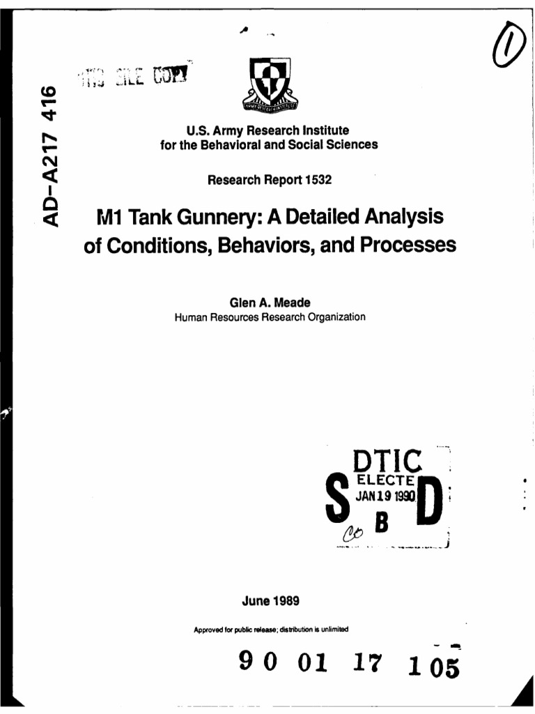 M1 Tank Gunnery Analysis Report | PDF