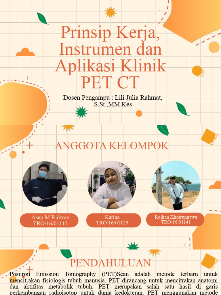 A PET-CT INSTRUMENT DAN APLIKASI KLINIK - Pengantar Pencitraan ...